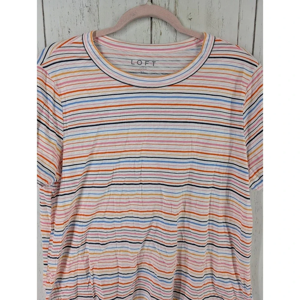 LOFT Women's Striped Multicolor Top - Picture 3 of 8